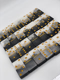 Black and White Dominos w/ Gold