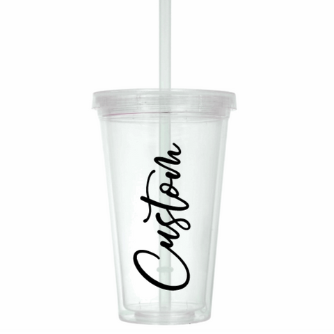 Tumbler w/ Straw