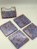 Purple and Copper Coasters