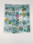 Teal Flower Dominos